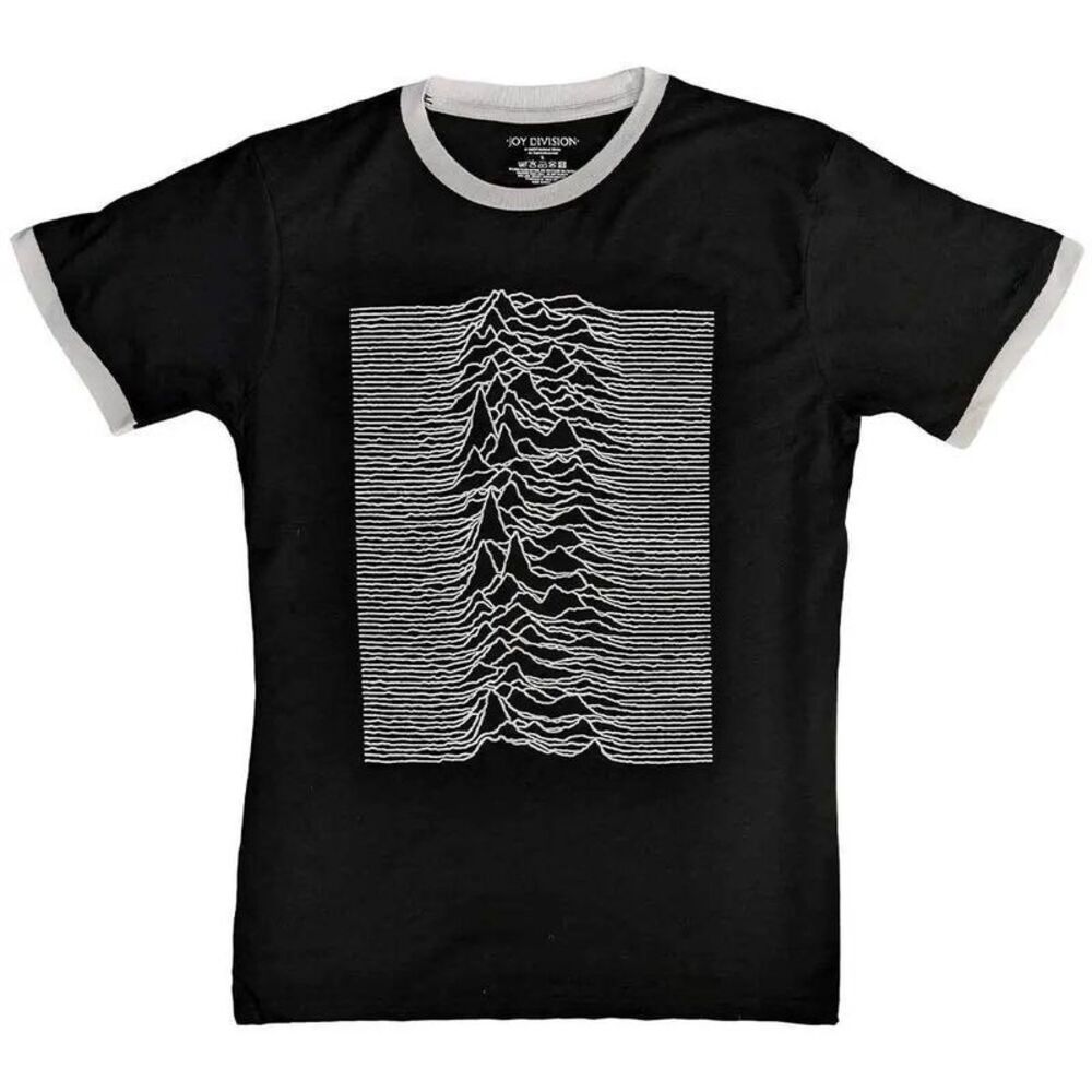 Joy Division Unisex Adult Unknown Pleasures Back Print T-Shirt / Black